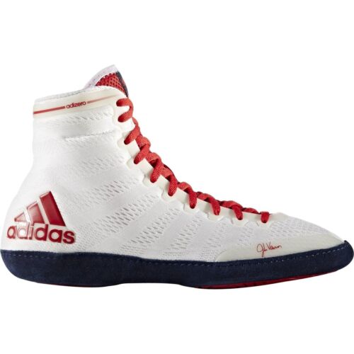 adidas Unisex Adizero Wrestling XIV Shoes Trainers Boxing Gym Sports - White - Picture 1 of 6