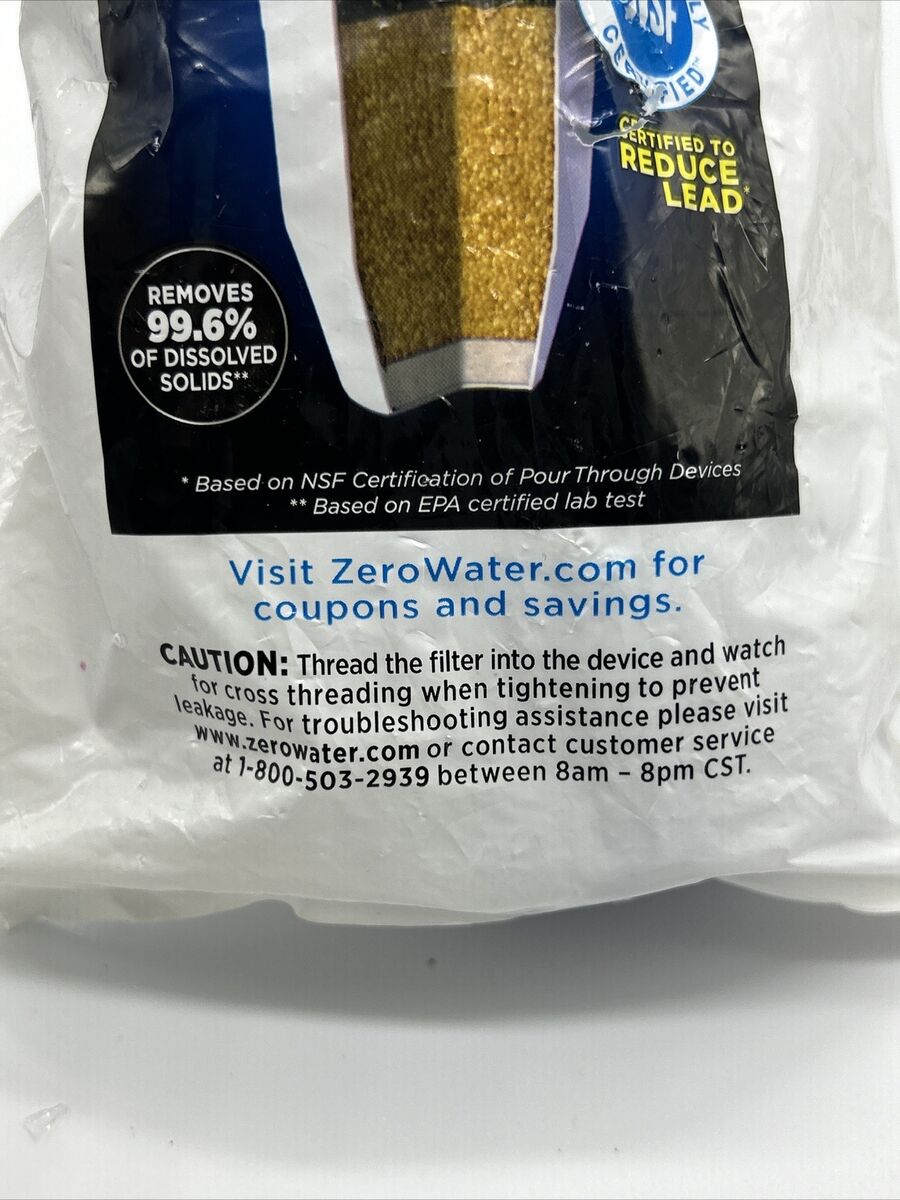 1 Zero Water 5-Stage Water Filter Replacement New Sealed NEW 1 Zero Water 5-Stage Water Filter Replacement New Sealed NEW