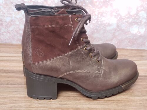Fly London - Leder Schnürstiefeletten - Leisten - dunkelbraun - Bild 3 von 6