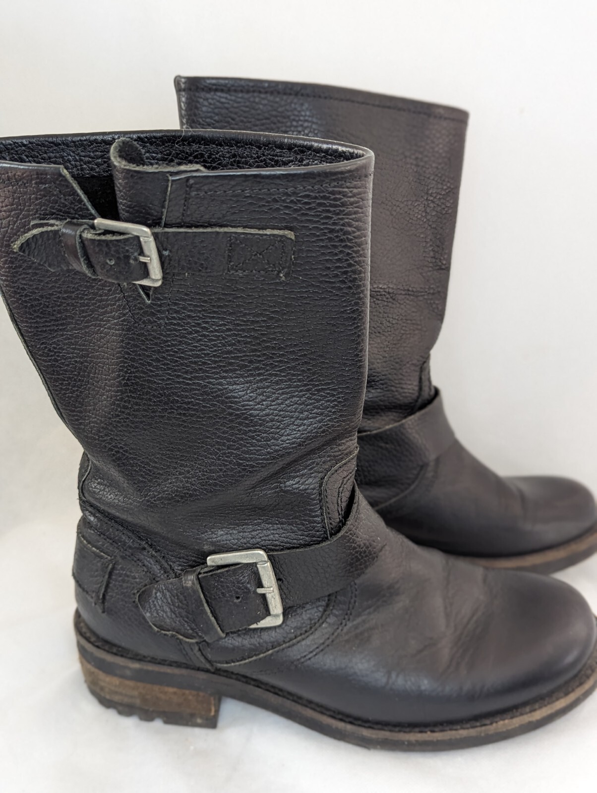 Bull Boxer Women's Sz 9 VMorgan Motorcycle Rider Leather Boots