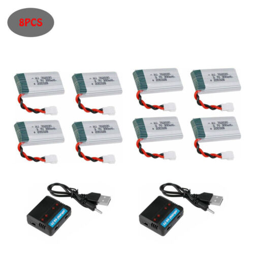 3.7v 300mAh 20C XH2.54 Plug Lipo Battery w/ USB Charger for RC Drone Quadcopter - Picture 11 of 12