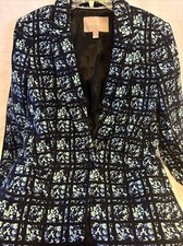 Banana Republic Black And Blue Size 4 Blazer