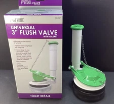 Plumb Works Toilet Flush Valve and Gasket Universal New In Box