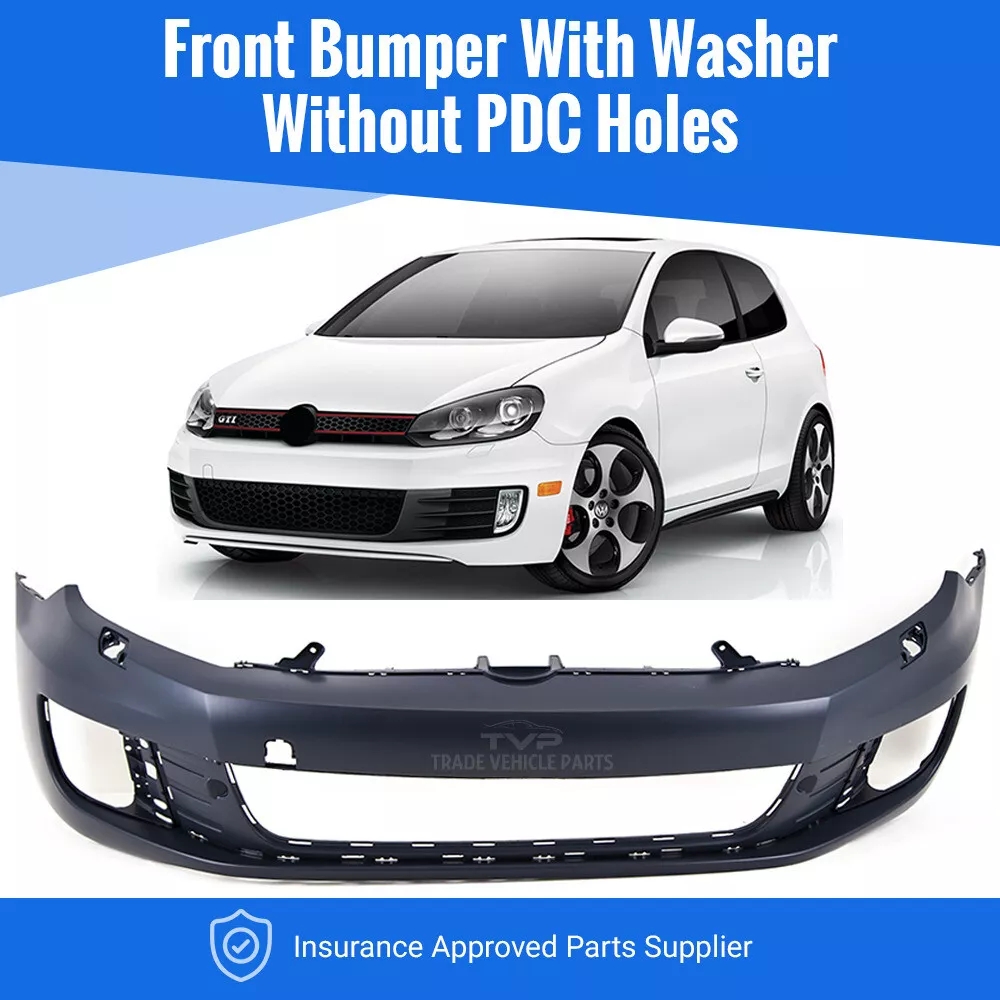 Vw Golf Mk6 GTI GTD Models Only 2009 13 Front Bumper Primed No PDC