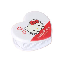 Hello Kitty Cosmetic Bag Mirror Hair Brush Comb Set Red Love Cat Compact