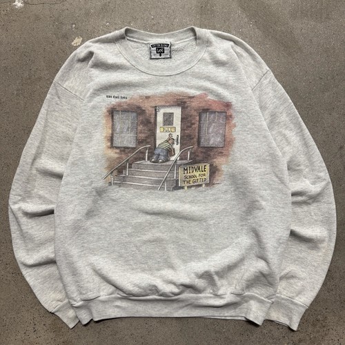 Vintage The Far side Sweater Size L Gray Lee 90’s