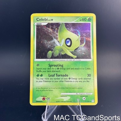 Celebi 7/123 Holo Mysterious Treasures Pokemon TCG MP