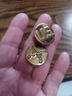 ORIGINAL WW2 US Army Military Police MP Enlisted Collar Disc Insignia