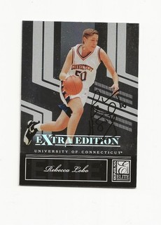 REBECCA LOBO UCONN AUTOGRAPHED CARD