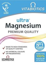 Vitabiotics Ultra Magnesium 375mg – Premium Quality Supplement, 60 Tablets | Exp 0.34 per thousand milligrams