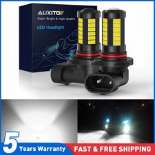 AUXITO Pair H10 LED Fog Driving Light Bulbs Kit 9145 9140 White Super Bright