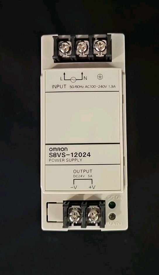 OMRON S8VS-12024 100-240VAC 1.9A / 24V 5A POWER SUPPLY - USED - FREE SHIPPING