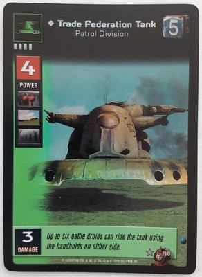 F16 Trade Federation Tank Patrol Division FOIL Battle of Naboo young jedi ccg