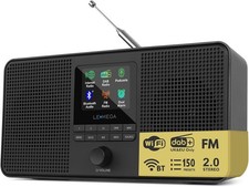 IR4 Pro Internet Radio, DAB & FM, Bluetooth 5.3, Podcasts, Black 150 presets acr