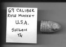 Genuine Civil War 69 Caliber Bullets Recovered at Various Civil War Battlefields