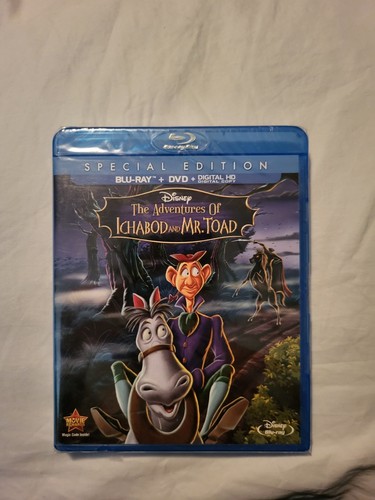 The Adventures of Ichabod and Mr. Toad Special Edition (Blu-ray + DVD, 1949) New - Imagen 1 de 3