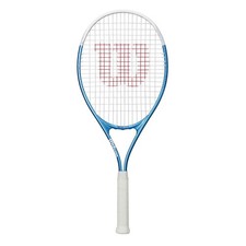 Ultra Power XL 112 Tennis Racket - Blue/White, Grip Size 3 - 4 3/8"