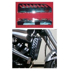 Yamaha V-Max vmx vmax 1200 Edelstahl Kühler Seiten - Spiegeloptik