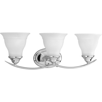 Progress Lighting P3192 Trinity 3 Light Bathroom Vanity Light - Chrome
