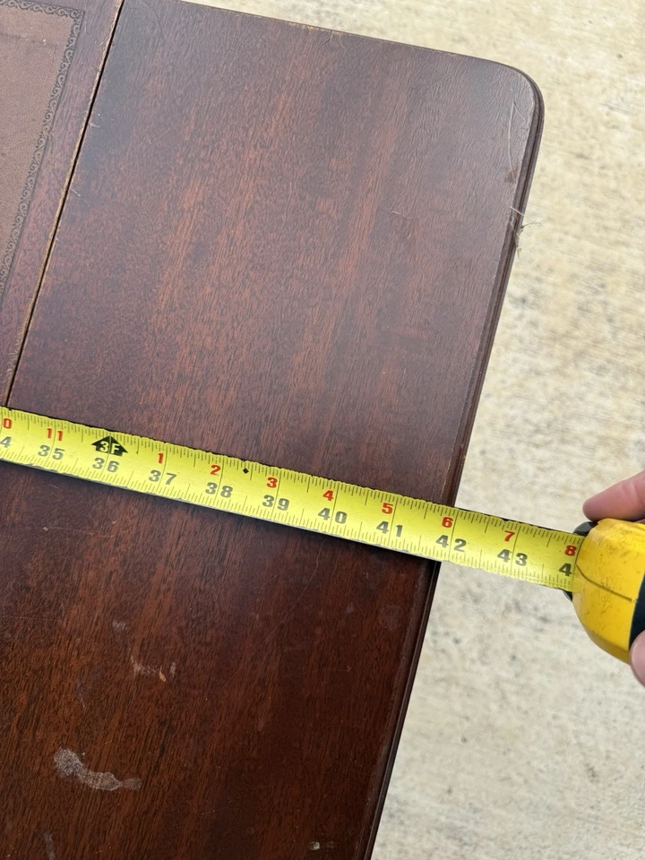 Mesa de centro extensible vintage Imperial Grand Rapids de madera de caoba Foto 4 de 4