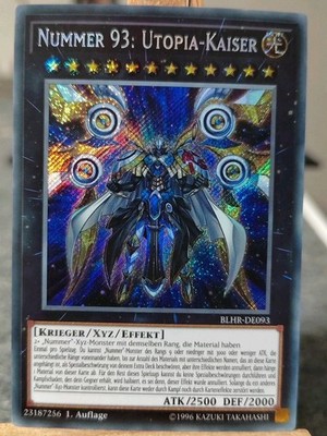 NUMMER 93 UTOPIA-KAISER - BLHR-DE093 Secret Rare / 1. Auflage Near Mint XYZ 12 