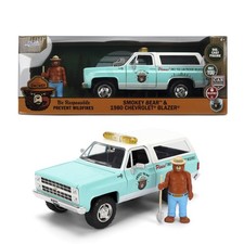 Jada Smokey Bear 1980 Chevy Blazer Die-Cast Car Toys   Smokey Bear Figure  ...