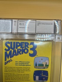 Super Mario Bros. 3 LEFT BROS SEALED Wata 6.0 B+ First Print Key Not VGA Cgc Psa