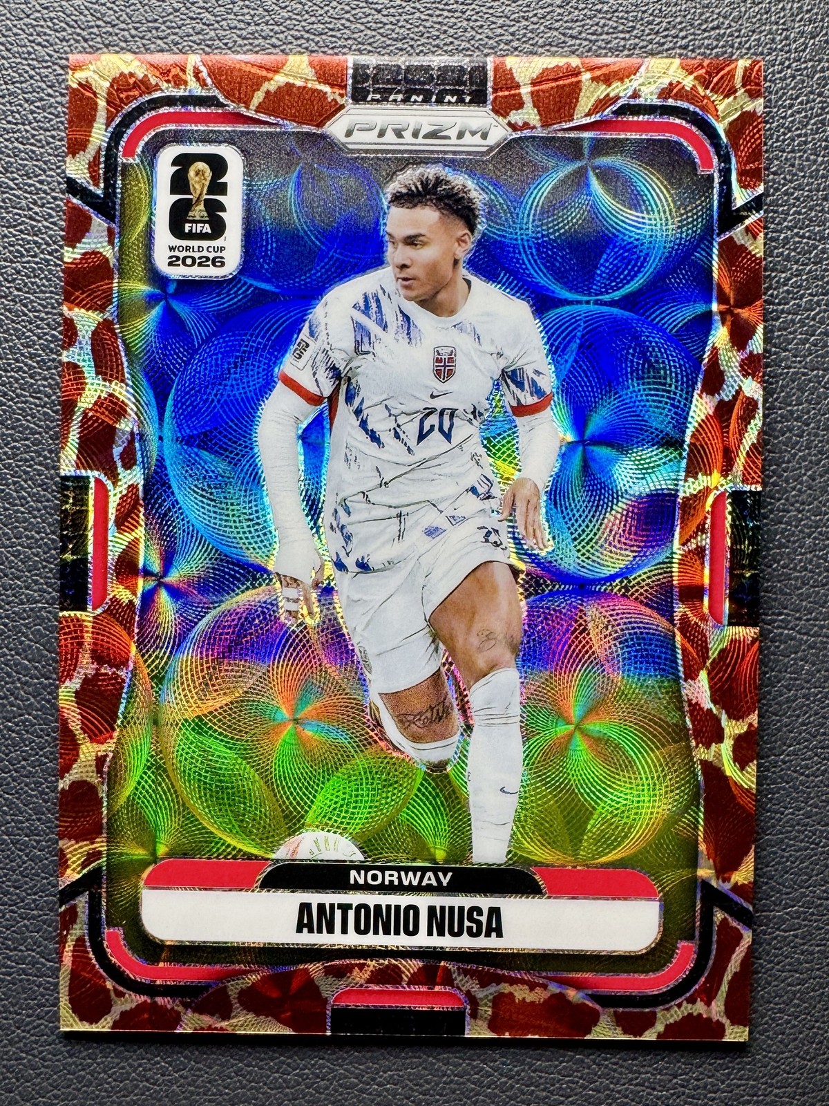 2026 Prizm FIFA World Cup Antonio Nusa #326 Choice Giraffe Prizm SSP