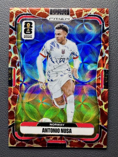 2026 Panini Prizm FIFA World Cup Antonio Nusa #326 Choice Giraffe Prizm&nbsp;SSP