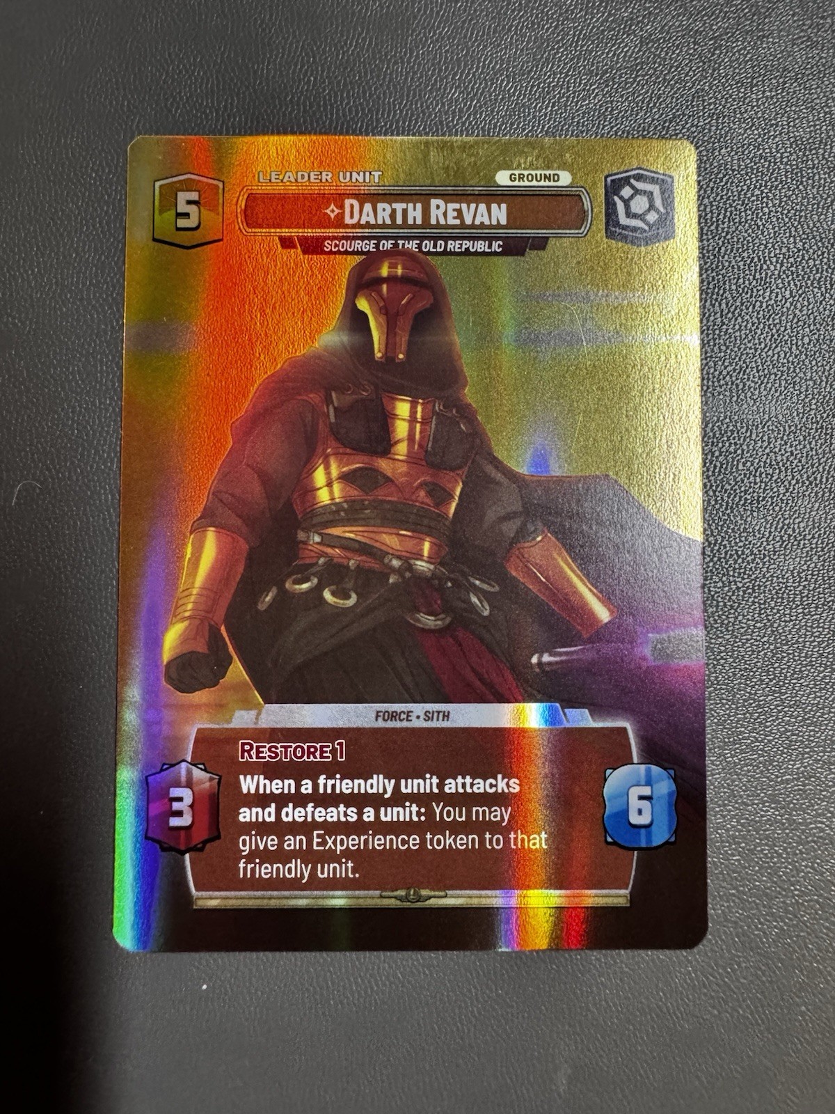 STAR WARS UNLIMITED LEGENDS OF THE FORCE SHOWCASE #1021 DARTH REVAN