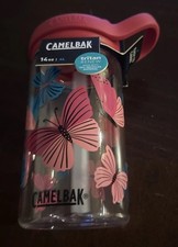 CAMELBAK Kids' Eddy Bottle - butterflies - 14oz - BRAND NEW. BPA, BPS BPF FREE