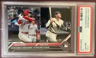 2023 Topps Now #143 Shohei Ohtani / Babe Ruth HR 100yrs Apart PSA8 Angels/Yankee