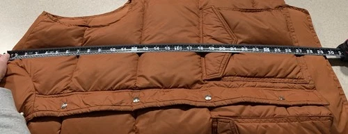 Vintage Frostline Kit Mens Large Burnt Orange Nylon Puffer Down Vest Rancher image 21