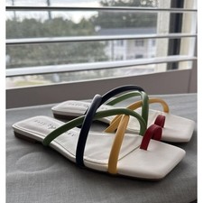 Katy Perry The Camie Toe Thong Sandal Rainbow 7.5 NIB