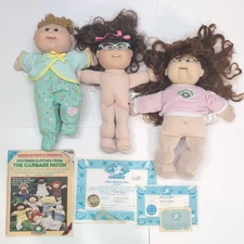 Cabbage Patch Kids Lot Of 3 1987 2006 2016 Vintage Magazine Certificate 1986