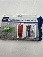 LockerMate Hanging Fabric Locker Closet Shelf Organizer 2 Shelves Durable Hanger