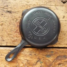 Vintage GRISWOLD Cast Iron SKILLET Frying Pan # 3 LARGE BLOCK LOGO - Ironspoon