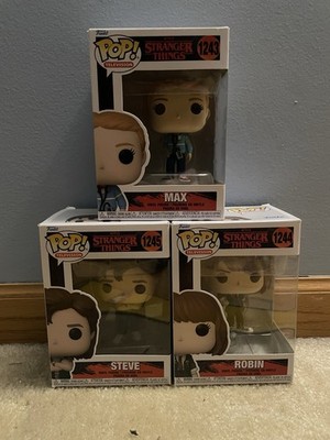 Funko Pop Stranger Things Steve Robin Max 3 Pack Exclusive