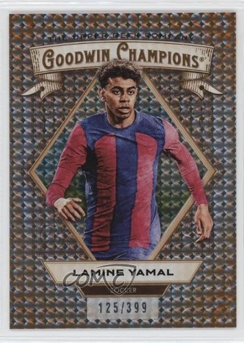 2025 Upper Deck Goodwin Champions Orange Dots 125/399 Lamine Yamal #19