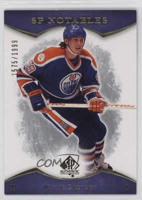 2007-08 SP Authentic SP Notables 1575/1999 Wayne Gretzky #138 HOF 3hd