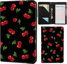 Server Books for Waitress,with Zipper Pocket Waitress Book Leather Booklet Wa...