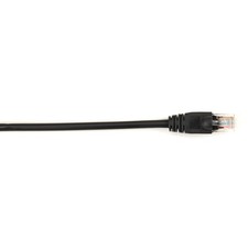 Black Box 1ft RJ-45 M/M Cat6 Stranded Molded Patch Cable Black 25-Pack