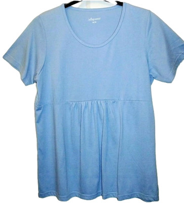 NEU BEING LÄSSIGES BLAUES SOMMER ÜBERGRÖSSE T-SHIRT OBERTEIL GRÖSSE 16/18 # 731