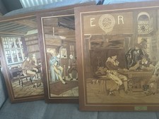 THREE stunning Marquetry Pieces. The Winning Card, Landlords Brew And Rare 1-off