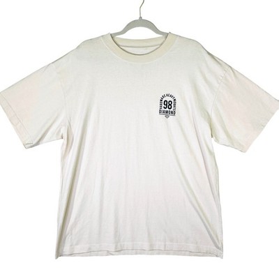 Diamond Supply Co Mens Graphic T-Shirt Large Cream Hardware Heavyweights 98 Tee