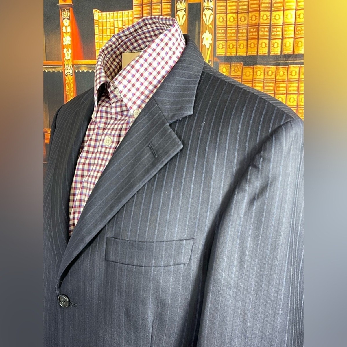 Freeds Windsor 2 pc suit set pinstripes Loro Piana Zelander 3