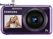 Good Condition Samsung PL120 Dual LCD Vintage Digital Camera Tested Charger SD