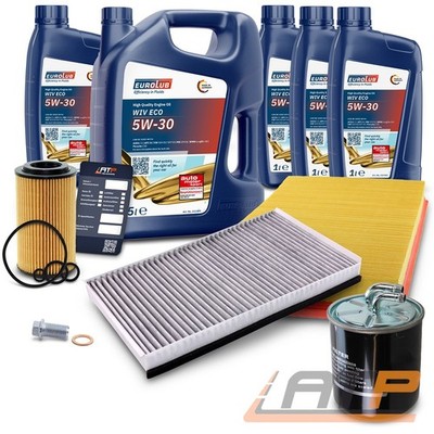INSPEKTIONSPAKET FILTERSATZ SET B+9L EUROLUB 5W-30 FÜR MERCEDES VIANO W639
