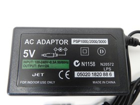 PSP Charger AC Adapter 5V Compatible w/ Sony PSP 1000 PSP Slim & Lite 2000 3000