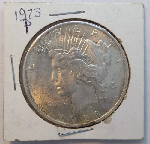 1923 P Peace Dollar, Brilliant White, Strong Strike, Beautiful MS Details
